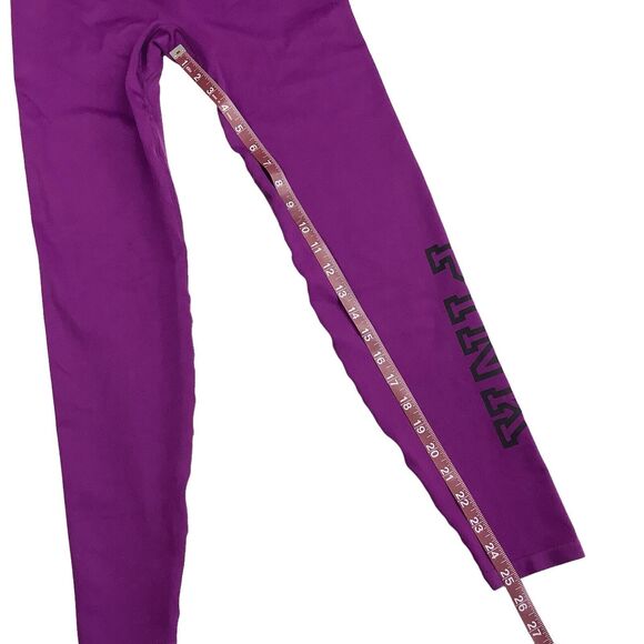 Victoria’s Secret PINK Active Mid Waist Full Length Legging Women's S Fuchsia - Picture 10 of 13